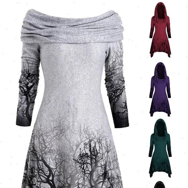 tshirt women t shirt halloween tree print convertible collar asymmetrical knitwear cloak poleras harajuku haut, White
tshirt women t shirt halloween tree print convertible collar asymmetrical knitwear cloak poleras harajuku haut, White