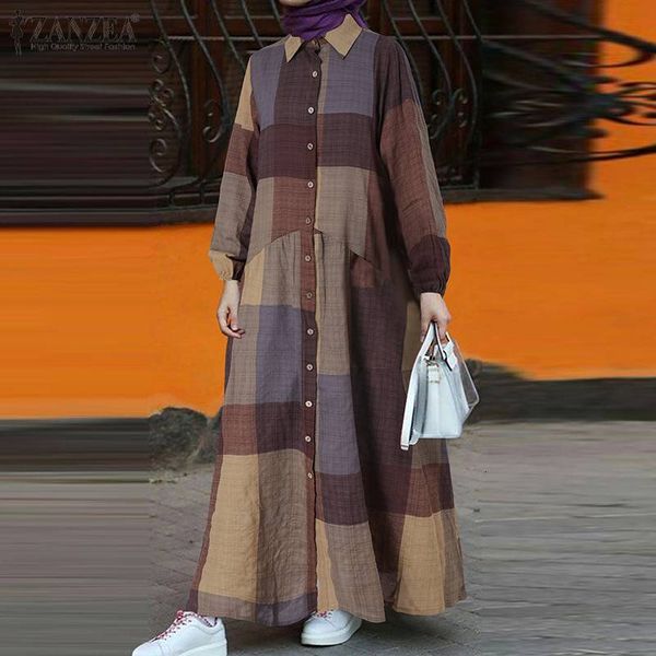 casual dresses puff sleeve muslim kaftan abaya ladies sundress zanzea vintage women dress 2021 spring plaid maxi vestidos kipy, Black;gray
casual dresses puff sleeve muslim kaftan abaya ladies sundress zanzea vintage women dress 2021 spring plaid maxi vestidos kipy, Black;gray