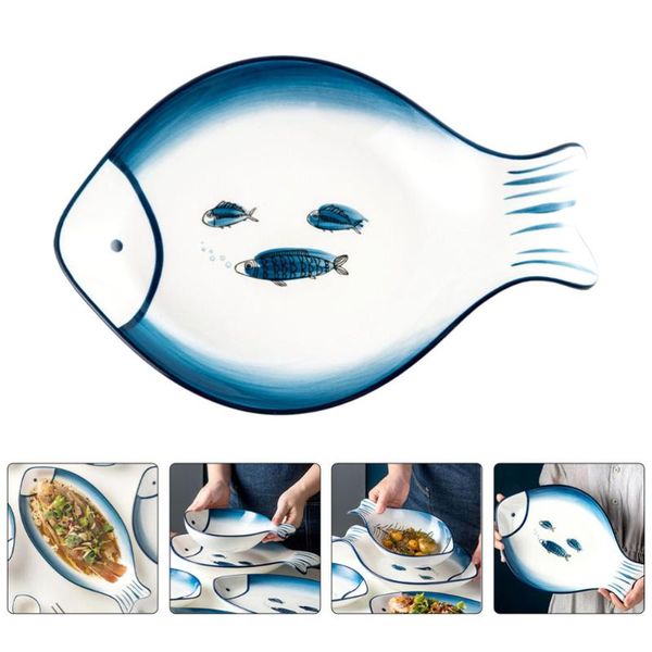 dishes & plates 1pc unique dish household tableware fish shaped ceramic service plate
dishes & plates 1pc unique dish household tableware fish shaped ceramic service plate