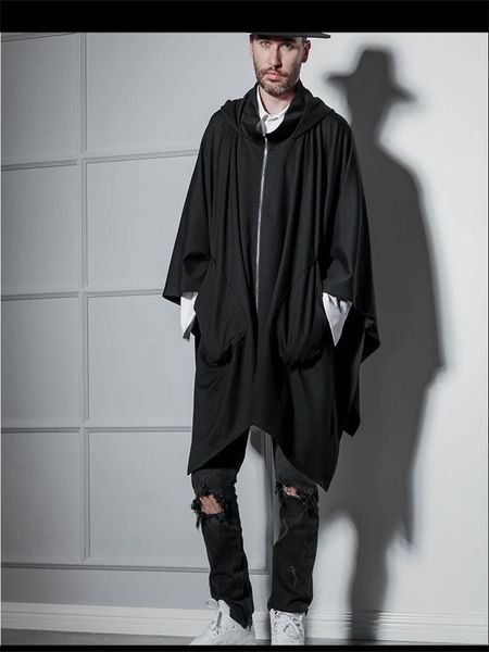 men's hoodies & sweatshirts autumn hoodie coat cape british style urban youth fashion car size lu european and american loose large men, Black
men's hoodies & sweatshirts autumn hoodie coat cape british style urban youth fashion car size lu european and american loose large men, Black