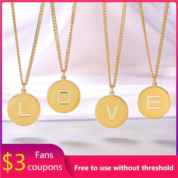 pendant necklaces welmel 2021 lucky letter necklace female 18k gold with diamonds simple round 26 english, Silver
pendant necklaces welmel 2021 lucky letter necklace female 18k gold with diamonds simple round 26 english, Silver