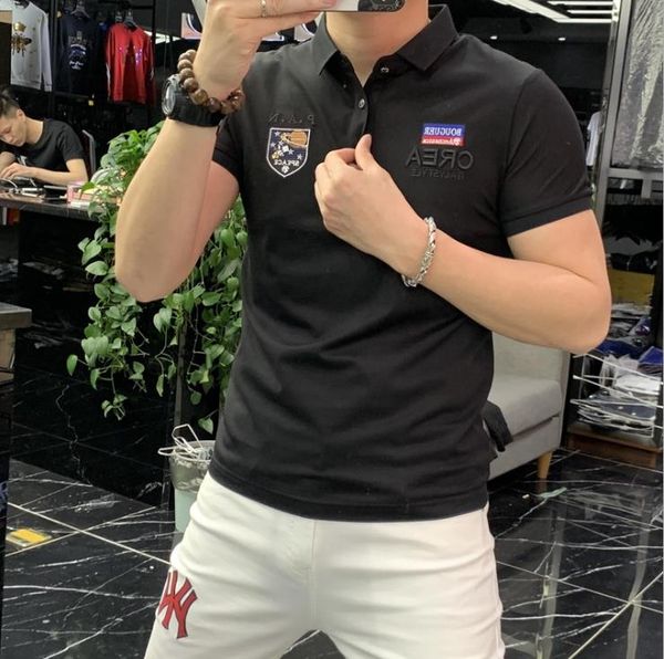 2021 lapel t-shirt men's letter embroidered ice silk polo shirt man short sleeve comfortable and breathable size m -4xl, White;black
2021 lapel t-shirt men's letter embroidered ice silk polo shirt man short sleeve comfortable and breathable size m -4xl, White;black