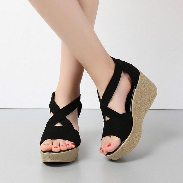 summer shoes sandals women 2021 peep-toe fashion wedges sandalias mujer leather, Black
summer shoes sandals women 2021 peep-toe fashion wedges sandalias mujer leather, Black