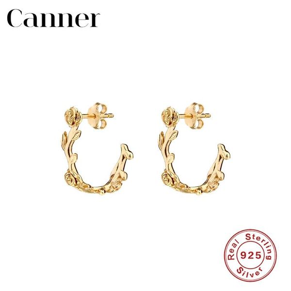 canner 100% 925 sterling silver stud earrings for women creative ins rose leaf band earings fine jewelry piercing pendientes w5, Golden;silver
canner 100% 925 sterling silver stud earrings for women creative ins rose leaf band earings fine jewelry piercing pendientes w5, Golden;silver