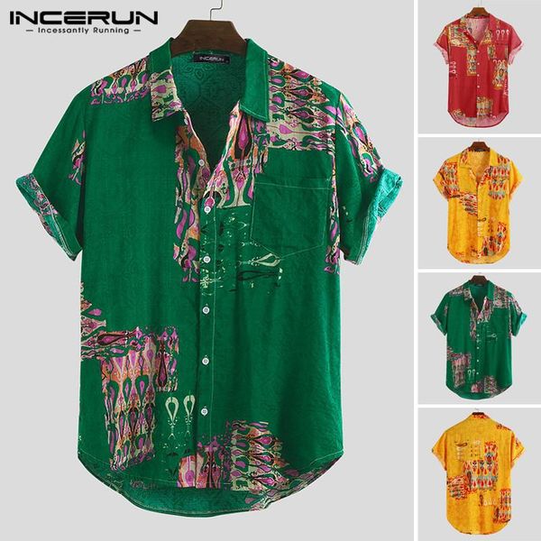 summer men shirt printed short sleeve 2021 vacation streetwear hawaiian shirts cotton breathable chic casual camisas incerun 3xl men's, White;black
summer men shirt printed short sleeve 2021 vacation streetwear hawaiian shirts cotton breathable chic casual camisas incerun 3xl men's, White;black