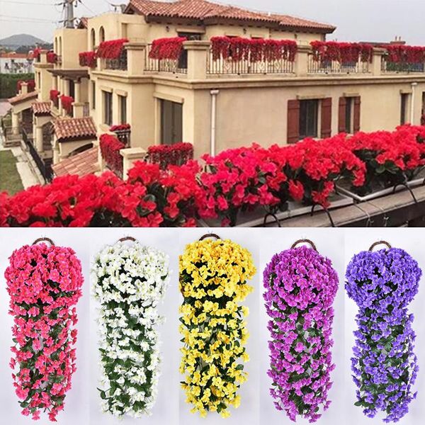decorative flowers & wreaths fake flower artificial violet rattan wall hanging basket living room decor wedding wisteria simulation silk 
decorative flowers & wreaths fake flower artificial violet rattan wall hanging basket living room decor wedding wisteria simulation silk
