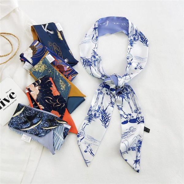 scarves 6*125cm abstract animals pattern silk finish ins style elegant bags ribbon tie band neckerchief hair neck for women 2021, Blue;gray
scarves 6*125cm abstract animals pattern silk finish ins style elegant bags ribbon tie band neckerchief hair neck for women 2021, Blue;gray