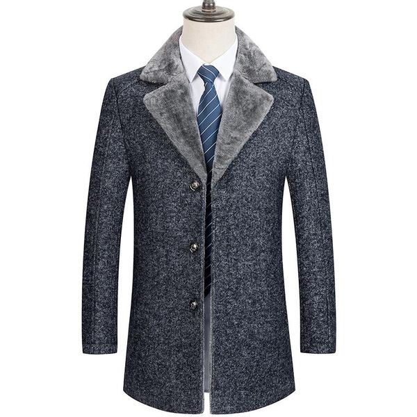 men's wool & blends 2021 arrival winter casual trench men coat jacket / business thick warm woolen large size m-4xl, Black
men's wool & blends 2021 arrival winter casual trench men coat jacket / business thick warm woolen large size m-4xl, Black