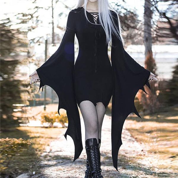casual dresses halloween carnival gothic dress batwing sleeve party long black saints day bodycon vintage cosplay vestidos, Black;gray
casual dresses halloween carnival gothic dress batwing sleeve party long black saints day bodycon vintage cosplay vestidos, Black;gray