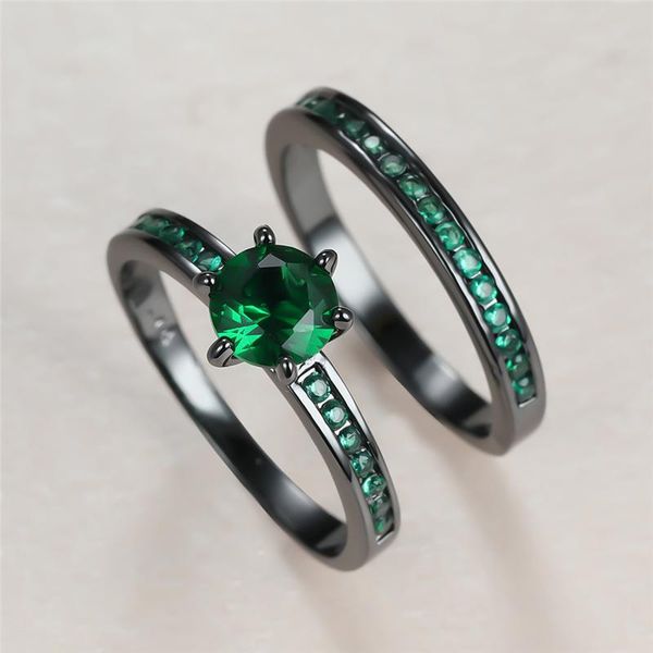 wedding rings vintage female green crystal stone ring 14kt black gold for women small round zircon engagement set, Slivery;golden
wedding rings vintage female green crystal stone ring 14kt black gold for women small round zircon engagement set, Slivery;golden