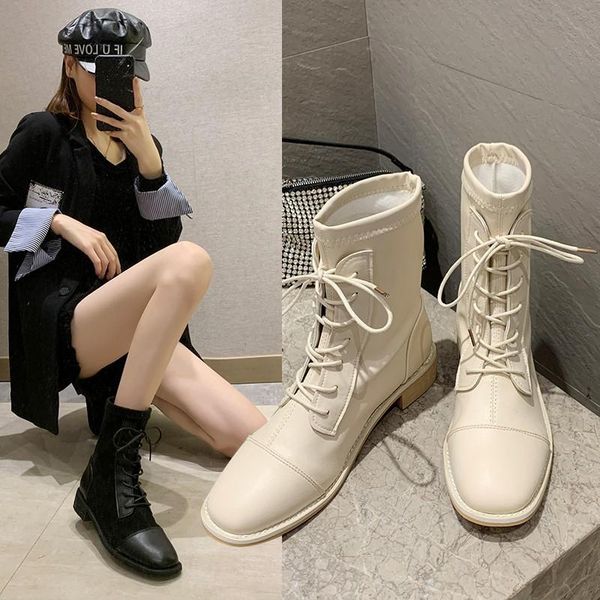 boots soft split leather women white ankle motorcycle female autumn winter shoes woman punk 2021 spring, Black
boots soft split leather women white ankle motorcycle female autumn winter shoes woman punk 2021 spring, Black