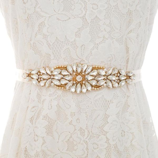 wedding sashes sesthfar belt gold crystal bridal dress sash rhinestones handmade trim applique for accessories, White
wedding sashes sesthfar belt gold crystal bridal dress sash rhinestones handmade trim applique for accessories, White