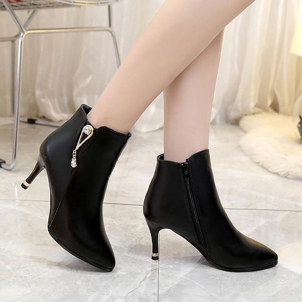 boots fashion black women heel zipper soild pointed toe thin shoes party schoenen vrouw hakken #y3
boots fashion black women heel zipper soild pointed toe thin shoes party schoenen vrouw hakken #y3