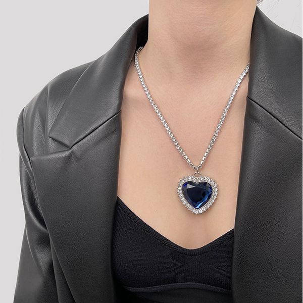 ins fashion net red hip hop love thick chain necklace peach heart net red simple personality cool style jewelry, Silver
ins fashion net red hip hop love thick chain necklace peach heart net red simple personality cool style jewelry, Silver