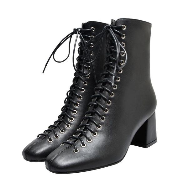 boots mkkhou fashion short women's 2021 spring genuine leather cross-laced thick heel 6.5 cm ankle medium women, Black
boots mkkhou fashion short women's 2021 spring genuine leather cross-laced thick heel 6.5 cm ankle medium women, Black