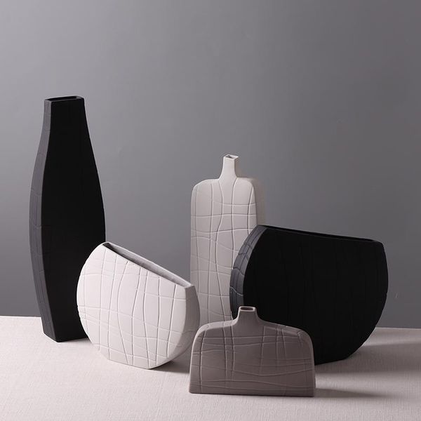 vases nordic minimalist frosted vase model room creative ceramic lattice decoration living bogu shelf black and white
vases nordic minimalist frosted vase model room creative ceramic lattice decoration living bogu shelf black and white