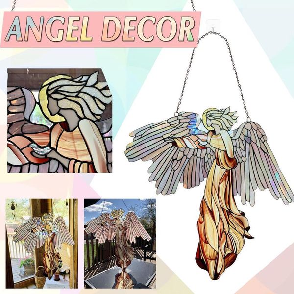 decorative objects & figurines pendant angel with dove stained glass elegant wind chimes hanging decorations kawaii home decor
decorative objects & figurines pendant angel with dove stained glass elegant wind chimes hanging decorations kawaii home decor