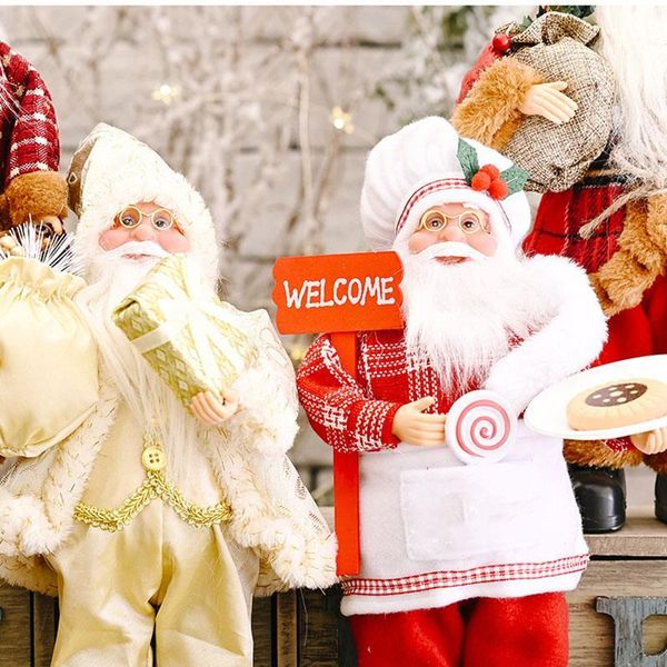 christmas decorations santa claus doll large 30*20cm 2021 tree ornament year home decoration natal kids gift merry 
christmas decorations santa claus doll large 30*20cm 2021 tree ornament year home decoration natal kids gift merry