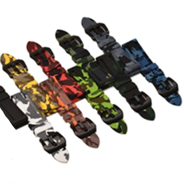 watch bands 22mm 24mm 26mm camouflage colorful rubber band for men's strap samsung gear s3 classic pam, Black;brown 
watch bands 22mm 24mm 26mm camouflage colorful rubber band for men's strap samsung gear s3 classic pam, Black;brown