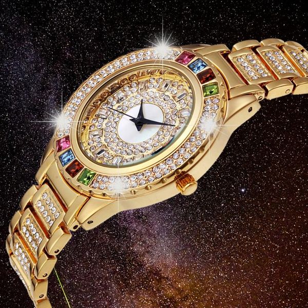 wristwatches 2021 geneva designer ladies watch luxury bling diamonds womens quartz watches fashion gold bracelet ice-out xfcs, Slivery;brown
wristwatches 2021 geneva designer ladies watch luxury bling diamonds womens quartz watches fashion gold bracelet ice-out xfcs, Slivery;brown
