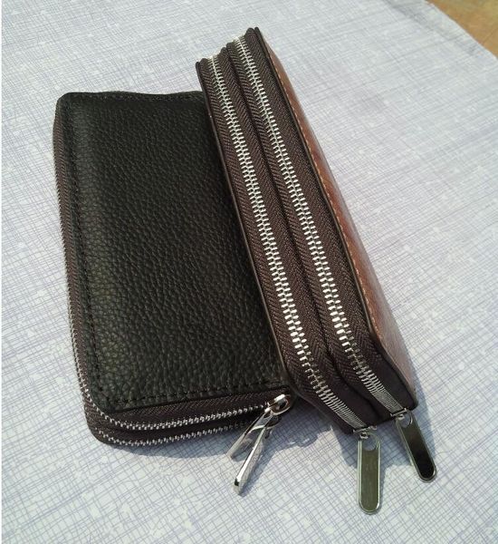 wallets 2021 genuine leather wallet for men double zipper casual long more screens man purse 3 color, Red;black
wallets 2021 genuine leather wallet for men double zipper casual long more screens man purse 3 color, Red;black