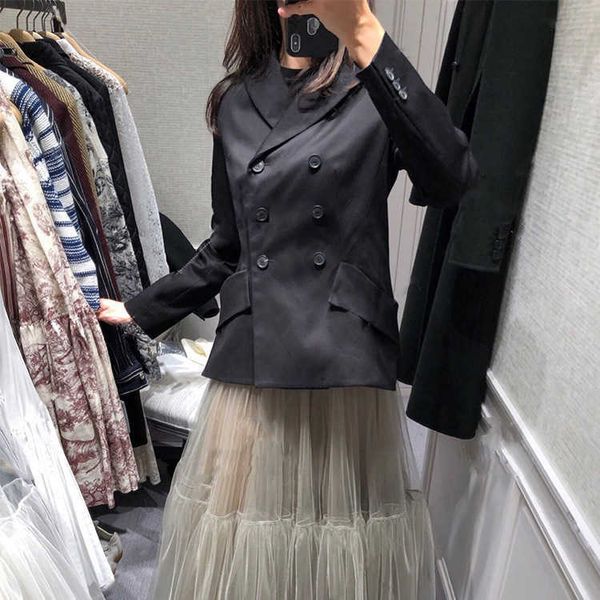 women's jackets double-breasted three-dimensional lapel blazer thin versatile female jacket can custom size large 47rd, Black;brown
women's jackets double-breasted three-dimensional lapel blazer thin versatile female jacket can custom size large 47rd, Black;brown