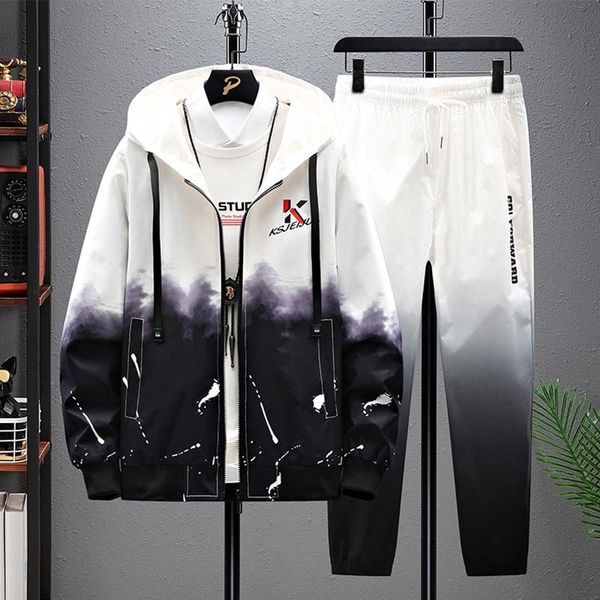 men's tracksuits 2021 spring fall men parka big pockets casual jacket hooded solid color 3 colors korean version outfit sets, Gray 
men's tracksuits 2021 spring fall men parka big pockets casual jacket hooded solid color 3 colors korean version outfit sets, Gray