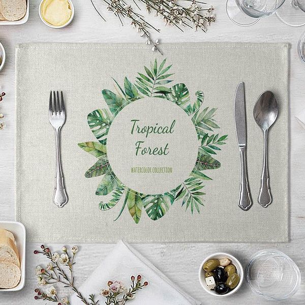table cloth green leaf placemat european style dining cushion kitchen supplies western-style coasters
table cloth green leaf placemat european style dining cushion kitchen supplies western-style coasters