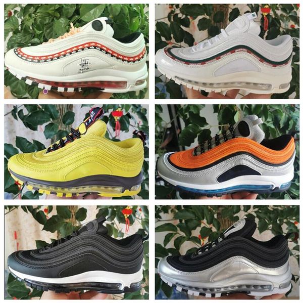 97 mens running shoes triple black white 97s silver metallic gold bred game royal men women sports sneakers
97 mens running shoes triple black white 97s silver metallic gold bred game royal men women sports sneakers