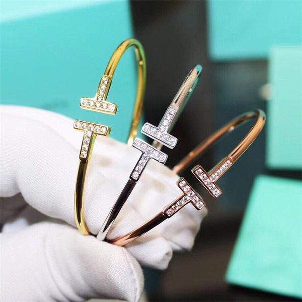 bangle 2021 trendy fashion inlaid zircon double t open bracelet female personality wild hand ornaments ring for women jewelry, Black
bangle 2021 trendy fashion inlaid zircon double t open bracelet female personality wild hand ornaments ring for women jewelry, Black