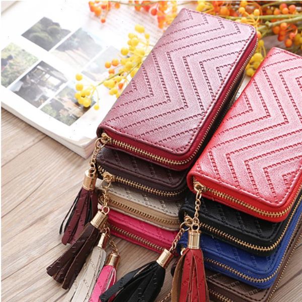 fashion women lady leather card holder long wallet clutch checkbook tassel handbag purse, Red;black
fashion women lady leather card holder long wallet clutch checkbook tassel handbag purse, Red;black