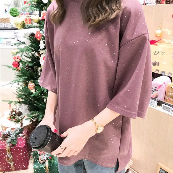 shiny t shirt summer slim o-neck short sleeve shirt woman solid ees harajuku 210601, White
shiny t shirt summer slim o-neck short sleeve shirt woman solid ees harajuku 210601, White