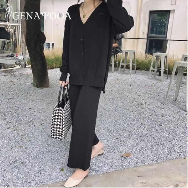 women's tracksuits genayooa winter knitted women two piece set long sleeve loose office ladies tracksuit sets sweater cardigings korean, Gray
women's tracksuits genayooa winter knitted women two piece set long sleeve loose office ladies tracksuit sets sweater cardigings korean, Gray