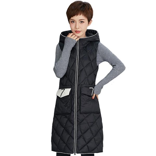 women's vests autumn winter hooded long black vest women casual sleeveless jacket female stand collar cotton padded waistcoat big pocke, Black;white
women's vests autumn winter hooded long black vest women casual sleeveless jacket female stand collar cotton padded waistcoat big pocke, Black;white