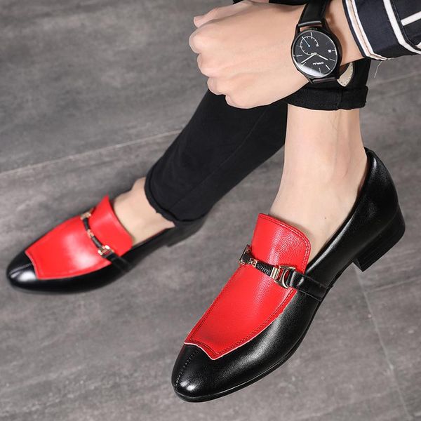 dress shoes est style handmade patchwork man luxury business social leather nightclub party loafers plus size 48, Black
dress shoes est style handmade patchwork man luxury business social leather nightclub party loafers plus size 48, Black
