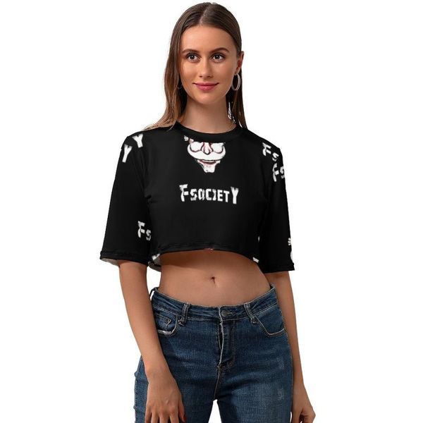 women's t-shirt mr robot crop simple street style t shirt o neck lady printed short sleeve polyester tee, White
women's t-shirt mr robot crop simple street style t shirt o neck lady printed short sleeve polyester tee, White