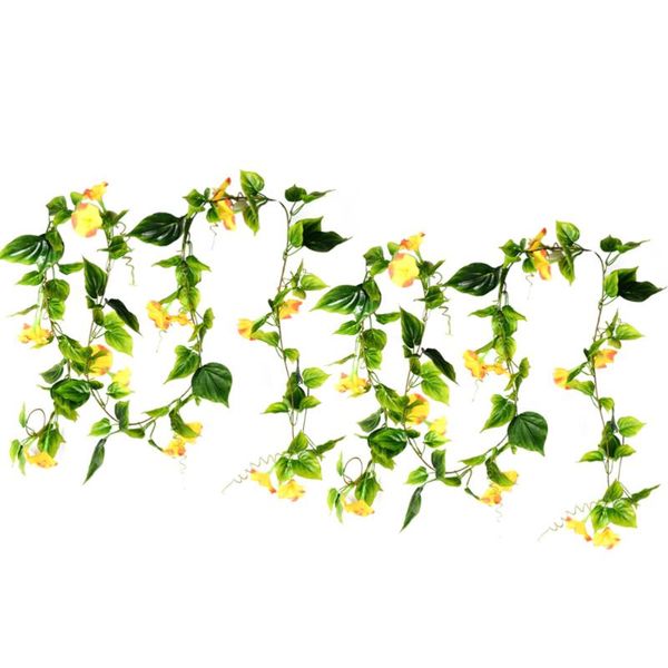2pcs artificial vines hanging green plants silk garland home garden wall fence stairway outdoor wedding ba decorative flowers & wreaths
2pcs artificial vines hanging green plants silk garland home garden wall fence stairway outdoor wedding ba decorative flowers & wreaths