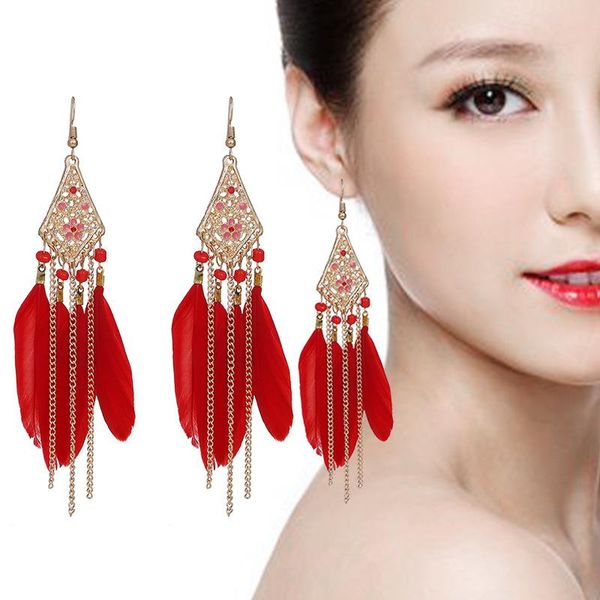 dangle & chandelier 2021 fashion retro hollow long mixed color feather pendant lady bohemian stud earrings flower decoration multicolor opti, Silver
dangle & chandelier 2021 fashion retro hollow long mixed color feather pendant lady bohemian stud earrings flower decoration multicolor opti, Silver