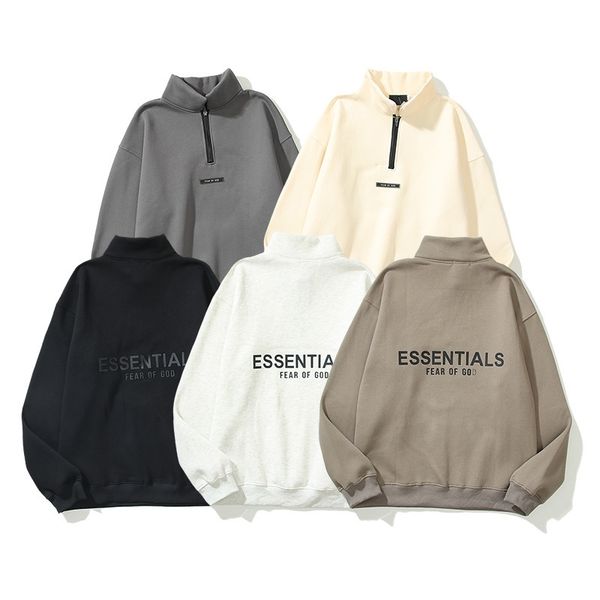 fog fear of god essentials multi thread back printed half zipper new plush sweater, Black
fog fear of god essentials multi thread back printed half zipper new plush sweater, Black