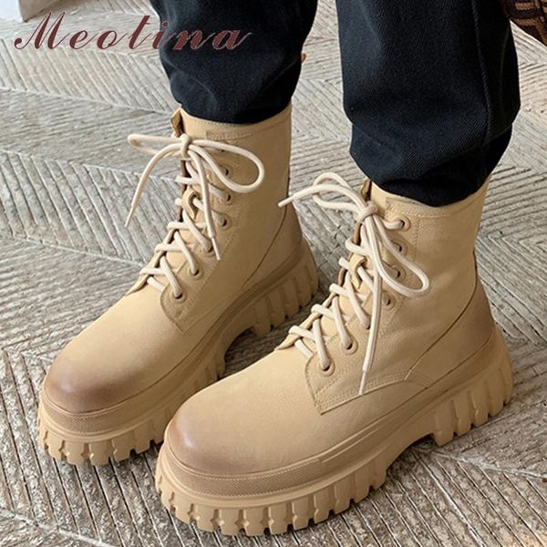 boots meotina genuine leather motorcycle women platform flat shoes slip on round toe ladies ankle autumn winter yellow 39, Black
boots meotina genuine leather motorcycle women platform flat shoes slip on round toe ladies ankle autumn winter yellow 39, Black