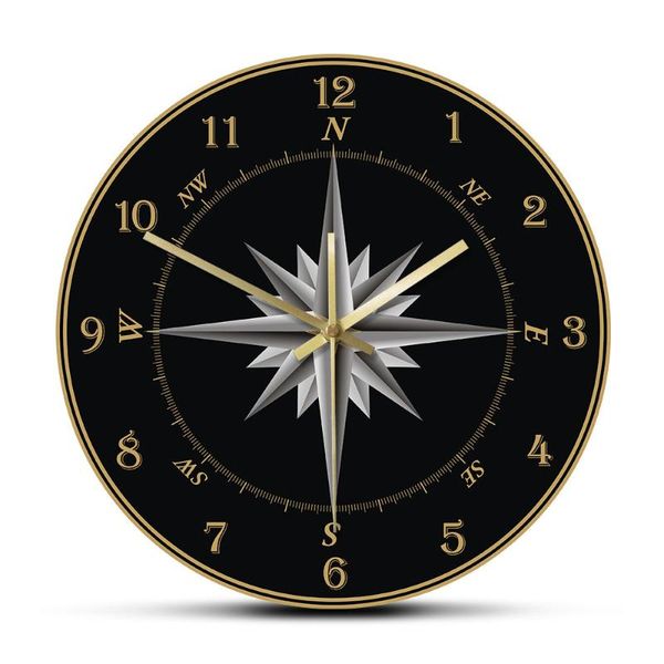 compass rose nautical home decor mariner's wall clock windrose navigation round silent swept sailor's gift clocks
compass rose nautical home decor mariner's wall clock windrose navigation round silent swept sailor's gift clocks