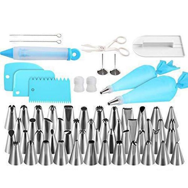 62pcs/lot cake decorating tips set stainless steel icing piping tip nozzles diy baking tools reusable pastry bags couple &
62pcs/lot cake decorating tips set stainless steel icing piping tip nozzles diy baking tools reusable pastry bags couple &