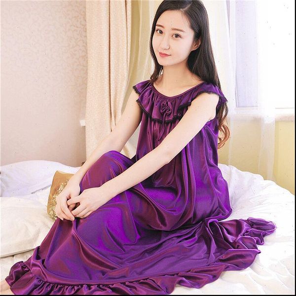 ruffles nightgowns ladie women sleepwear silk satin night dress nighties nightgown plus size nightdress lace nightwear for, Black;red
ruffles nightgowns ladie women sleepwear silk satin night dress nighties nightgown plus size nightdress lace nightwear for, Black;red
