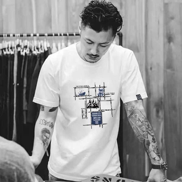 ins fashion men's short t-shirt cotton summer round neck half sleeve large t-shirt, White
ins fashion men's short t-shirt cotton summer round neck half sleeve large t-shirt, White