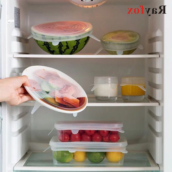 6 pcs food wraps reusable silicone food fresh holdings seals silicon seals stretch cover wraps organisation kitchen gadget wholesale
6 pcs food wraps reusable silicone food fresh holdings seals silicon seals stretch cover wraps organisation kitchen gadget wholesale
