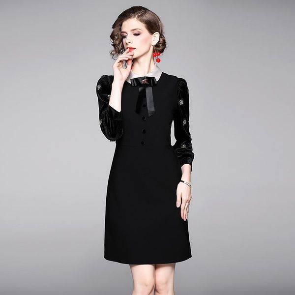 casual dresses 2021 spring&summer chinc elegant buttock women's dress with diamonds bow neck straight tube black party, Black;gray
casual dresses 2021 spring&summer chinc elegant buttock women's dress with diamonds bow neck straight tube black party, Black;gray