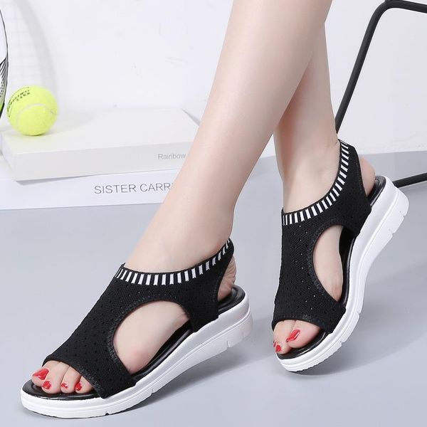 dress shoes women's sandals sport casual knit, Black
dress shoes women's sandals sport casual knit, Black