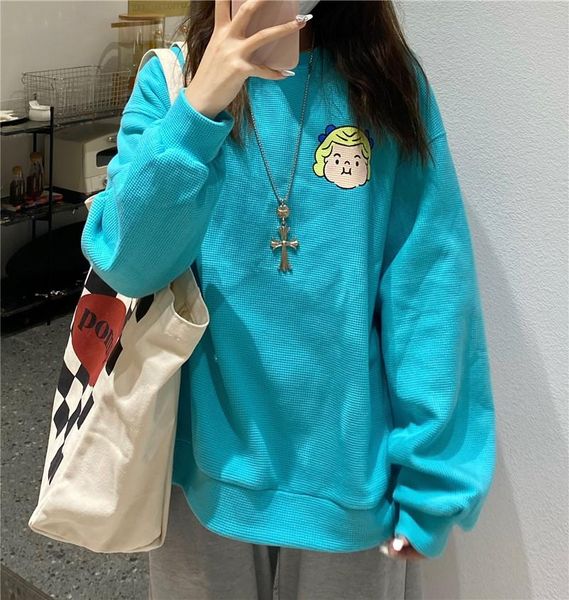 women's hoodies & sweatshirts 4111 spring and autumn fun printing round neck korean version 2021 loose mid-length, Black
women's hoodies & sweatshirts 4111 spring and autumn fun printing round neck korean version 2021 loose mid-length, Black