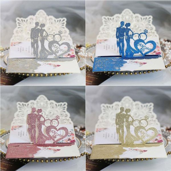 greeting cards 10pcs bride groom hollow wedding invitations card delicate carved lace romantic decor party supplies
greeting cards 10pcs bride groom hollow wedding invitations card delicate carved lace romantic decor party supplies