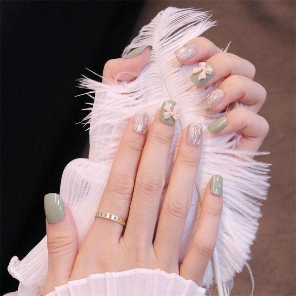 false nails 24pcs set multicolor glitter pearl white 3d rosette rhinestone green short press on fake fingernail sxy-41, Red;gold
false nails 24pcs set multicolor glitter pearl white 3d rosette rhinestone green short press on fake fingernail sxy-41, Red;gold